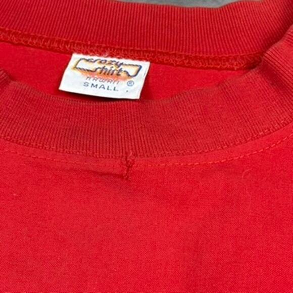Vintage Island Eclipse Hawaii 1991 Red Crazy Shirt - Picture 6 of 8